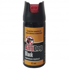 Перцовый (газовый) баллончик «AntiDog Black» 65 мл, аэрозольно-струйный